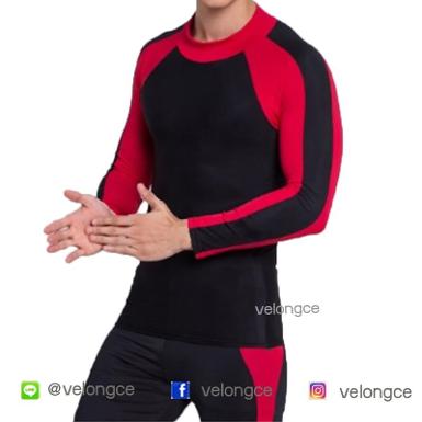 เสื้อผ้าเนื้อ Lycra แขนยาว สามารถใส่ว่ายน้ำได้ สำหรับท่านที่ต้องการป้องกันผิวเสียง่าย มีไซซ์ L - 3XL เสื้อผ้าเนื้อ Lycra แขนยาว สามารถใส่ว่ายน้ำได้ สำหรับท่านที่ต้องการป้องกันผิวเสียง่าย มีไซซ์ L - 3XL