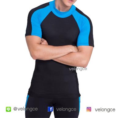 เสื้อผ้าเนื้อ Lycra แขนสั้้น สามารถใส่ว่ายน้ำได้ มีไซซ์ L,XL, 2XL, 3XL เสื้อผ้าเนื้อ Lycra แขนสั้้น สามารถใส่ว่ายน้ำได้ มีไซซ์ L,XL, 2XL, 3XL